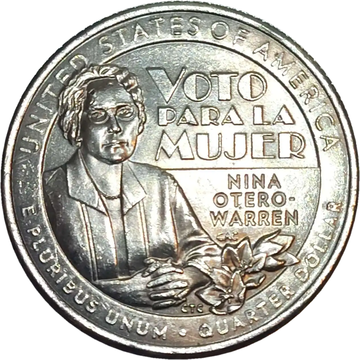 usa 25 cents nina otero warren 2022-P