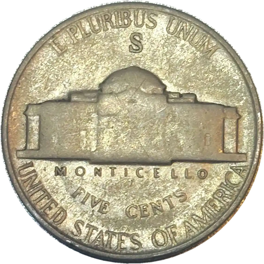 USA 5 cents classic jefferson 1945-S-MS