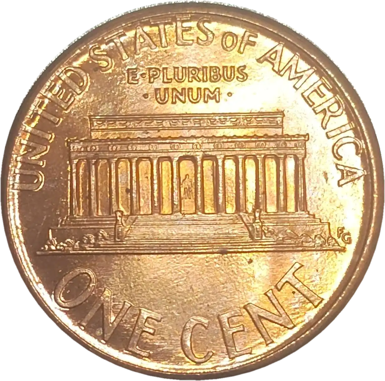 usa 1 cent lincoln memorial 1994