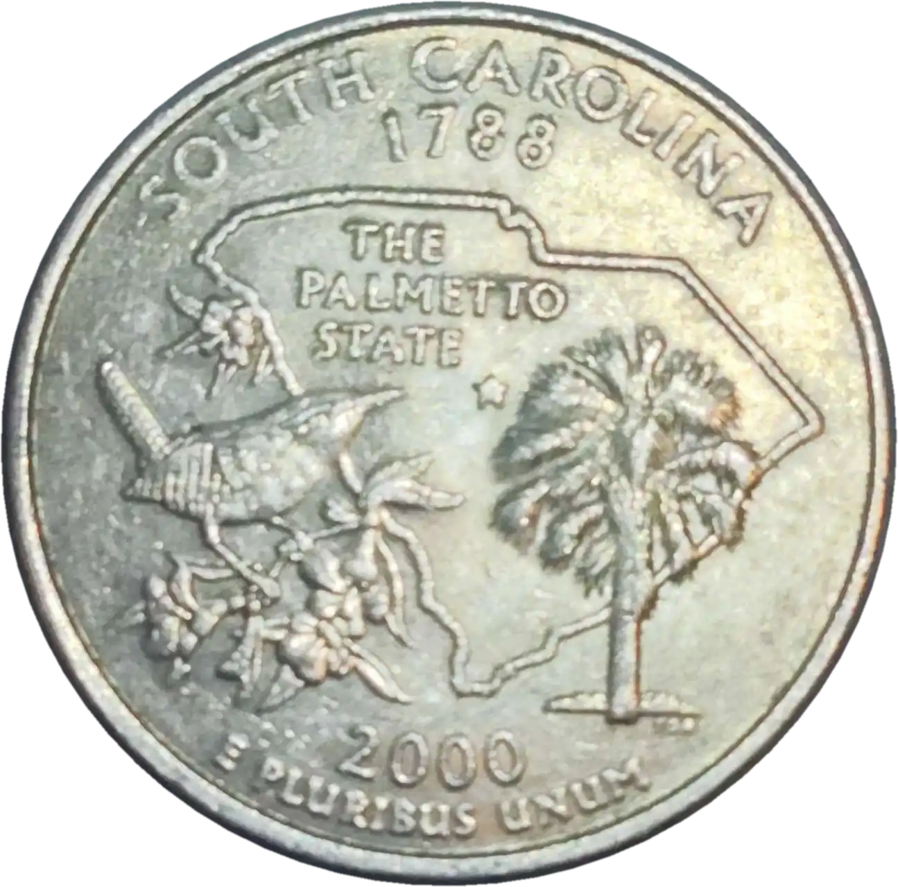 usa 25 cents south carolina 2000-P