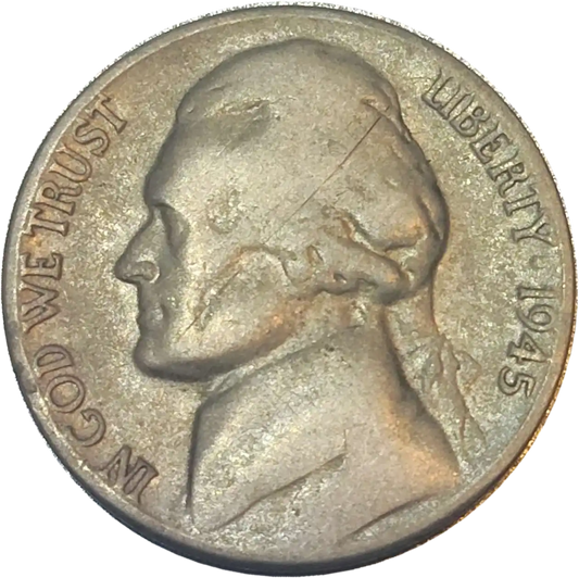 USA 5 cents classic jefferson 1945-S-MS