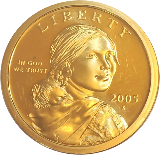 USA sacagawea dollar 2005 S proof