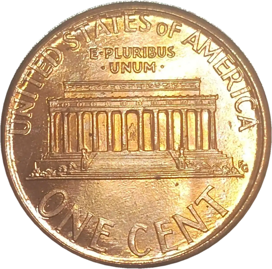 usa 1 cent lincoln memorial 1994