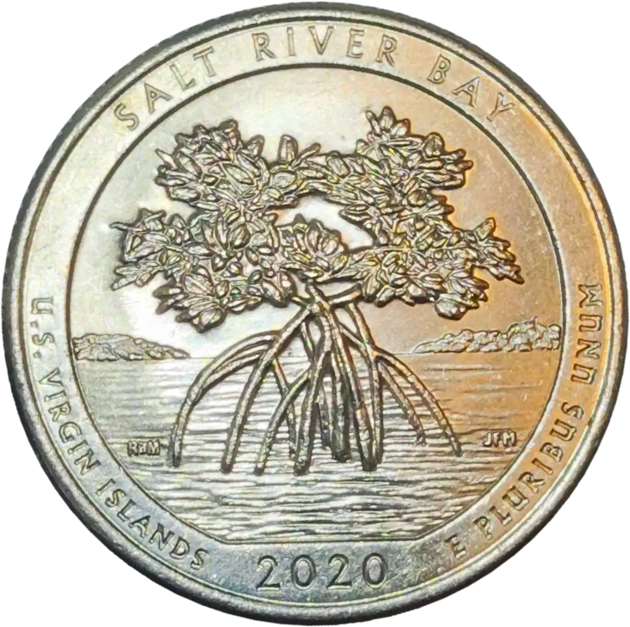 usa 25 cents salt river bay national park 2020
