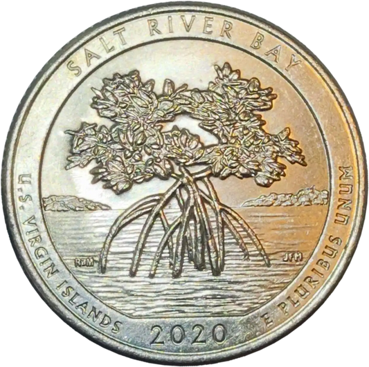 usa 25 cents salt river bay national park 2020