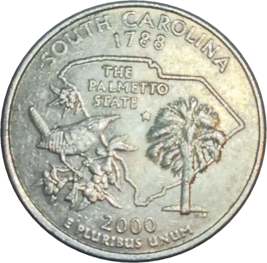 usa 25 cents south carolina 2000-P