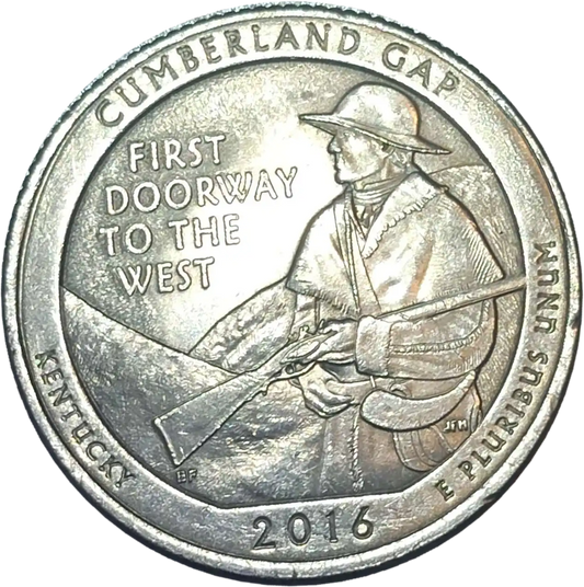 usa 25 cents cumberland gap 2016