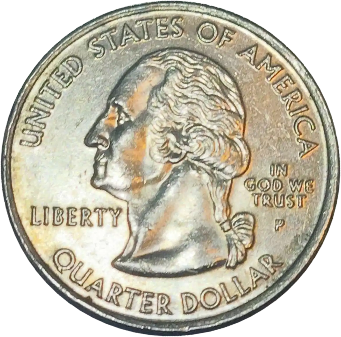 usa 25 cents wyoming state 2007-P