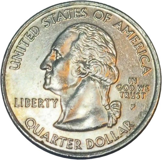 usa 25 cents wyoming state 2007-P