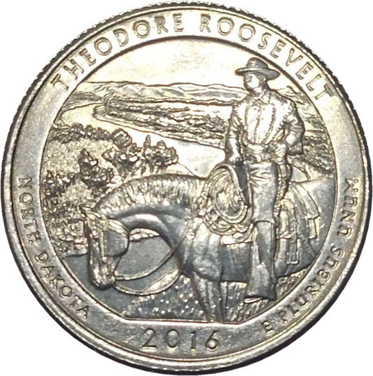 usa 25 cents theodore  roosevelt  2016-P-MS