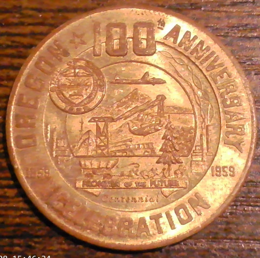 Oregon 100th Anniversary, 1959,