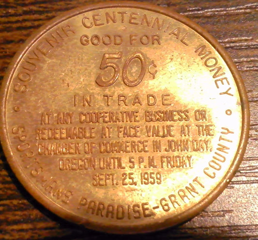 Oregon 100th Anniversary, 1959,